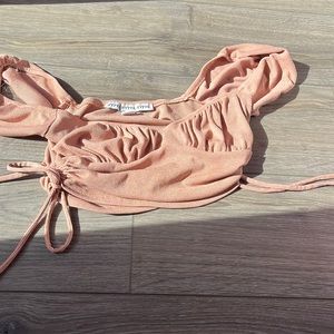 Super cute off the shoulder top crop